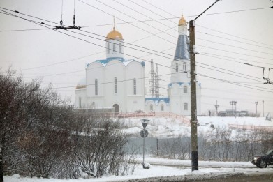 Продолжаются работы по возведению Спасо-Преображенского морского кафедрального собора в Мурманске