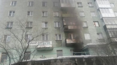 В Мурманске горело цокольное помещение