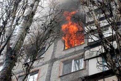 С утра в Алакуртти случился пожар