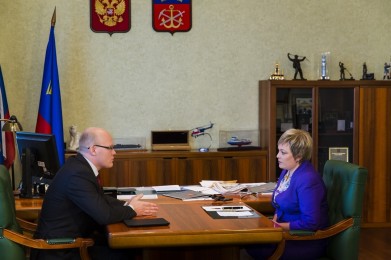 Перспективы развития Кировска губернатор Марина Ковтун обсудила с главой муниципального образования Владимиром Дядиком