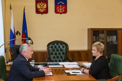 Социально-экономическое развитие Североморска губернатор Марина Ковтун обсудила с вновь избранным главой муниципалитета Александром Абрамовым
