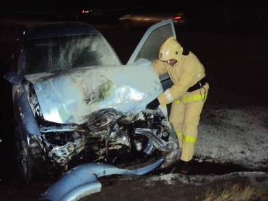 Два автомобиля столкнулись в Мончегорске