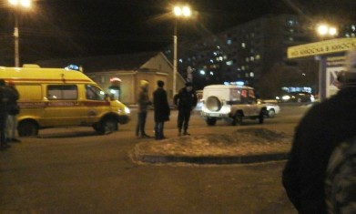 В Первомайском районе оцеплен остановочный комплекс