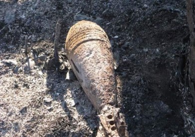 В районе «жилстроя» обнаружен снаряд времён войны