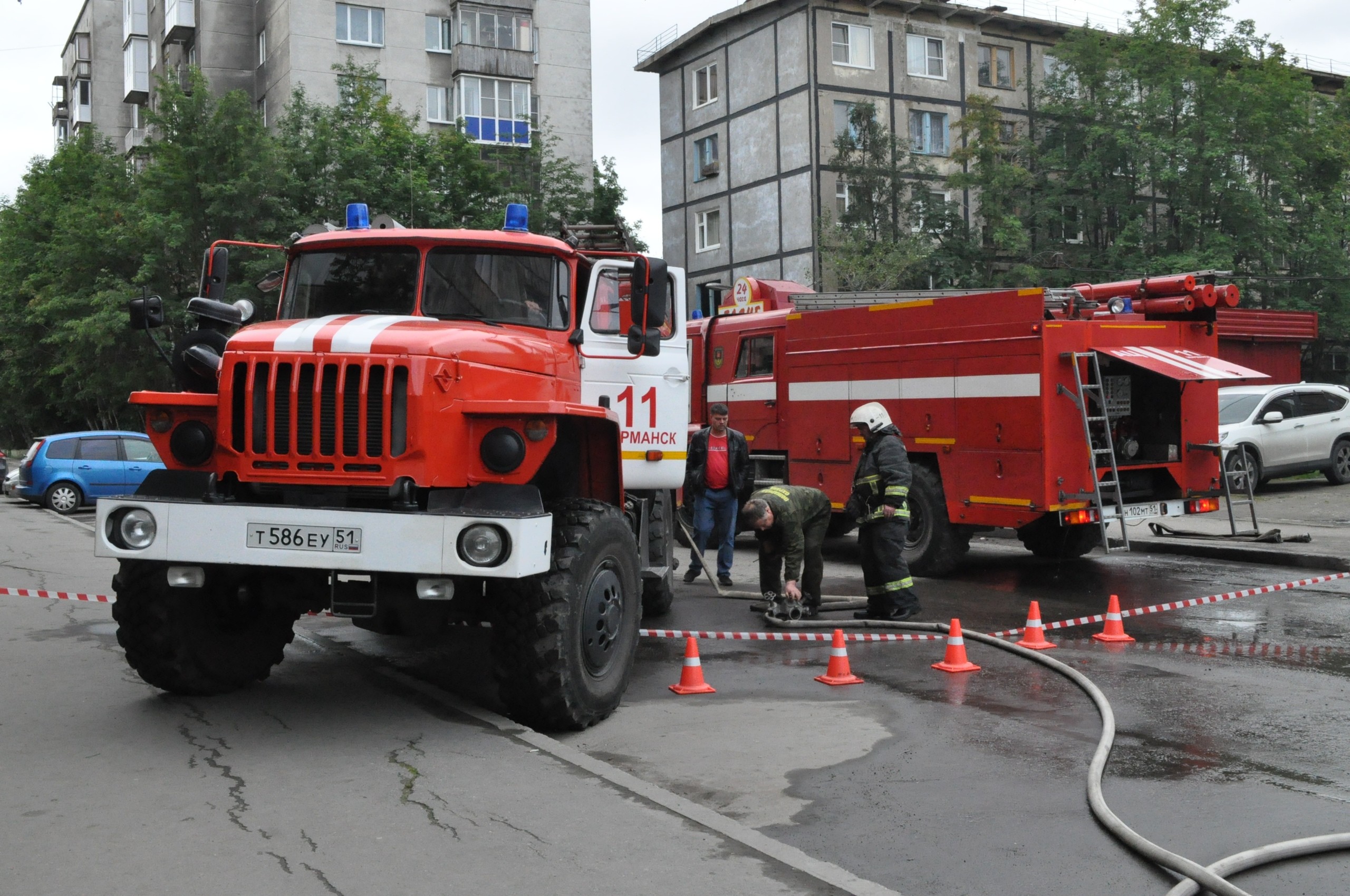 Женщина пострадала при пожаре в Мончегорске | Информационное агентство «Би -порт»