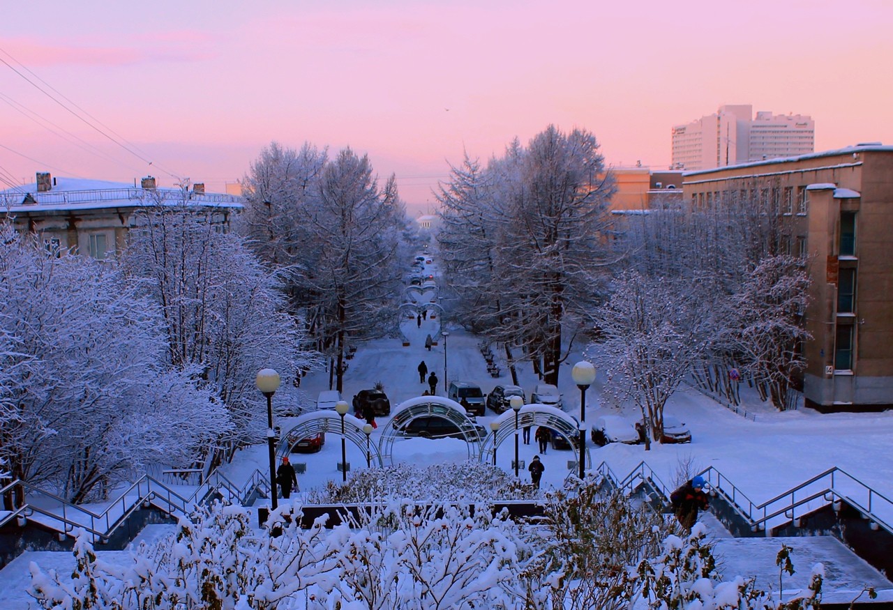 Зима мурманск фото