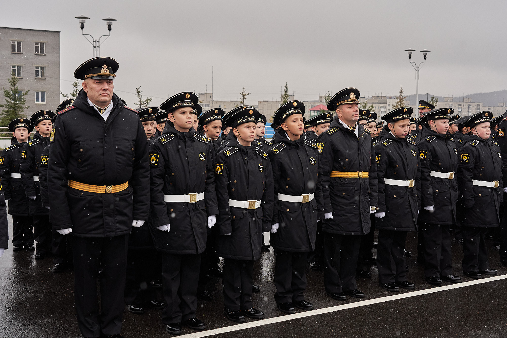 Первокурсников Мурманского Нахимовского военно-морского училища посвятили в  нахимовцы | Информационное агентство «Би-порт»