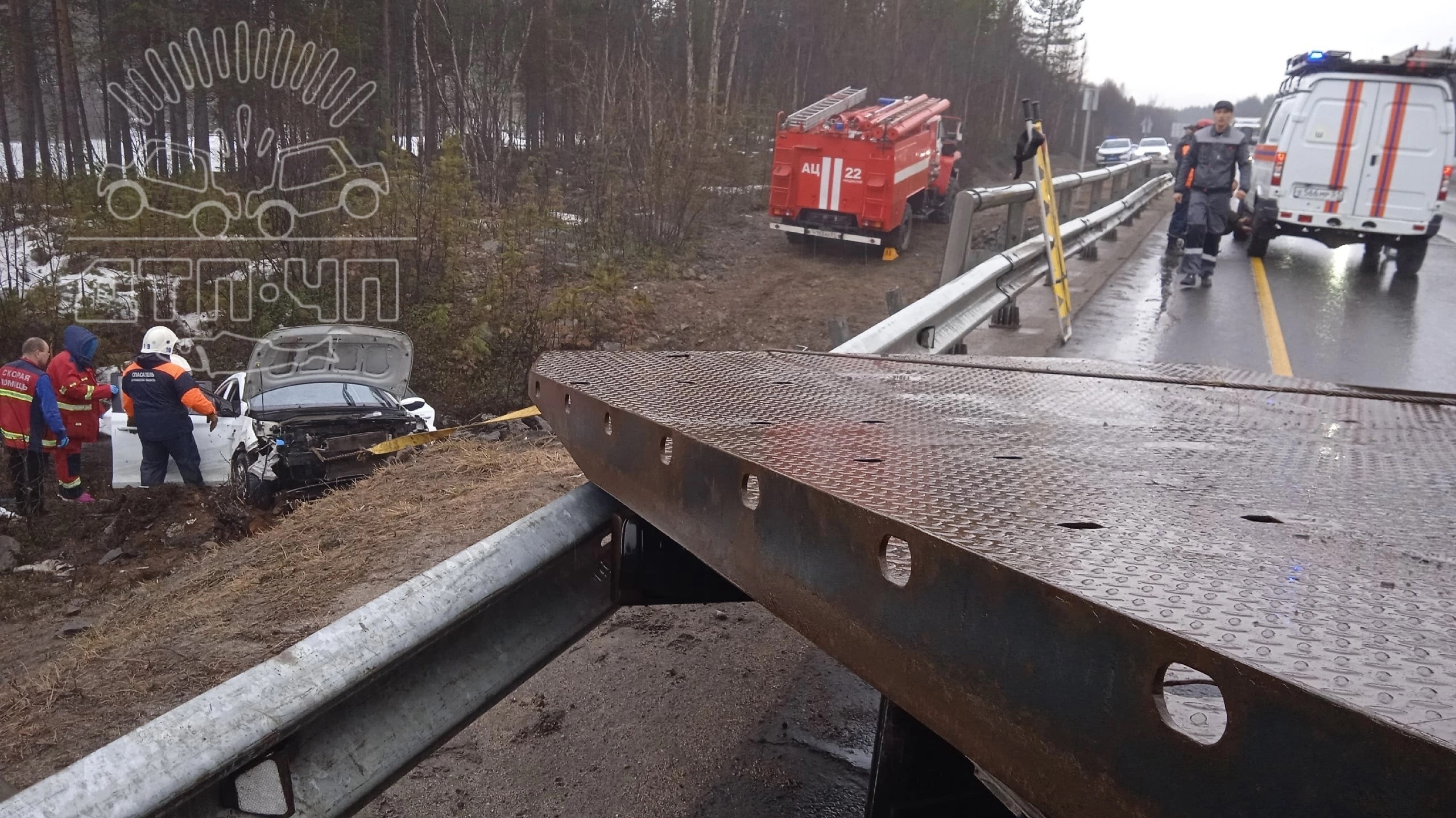 Два человека пострадали при съезде автомобиля в водоём на трассе в  Заполярье | Информационное агентство «Би-порт»