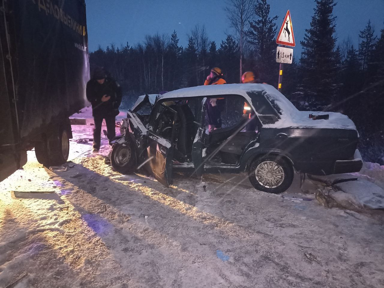 Два человека пострадали в столкновении двух автомобилей на трассе Р-21  