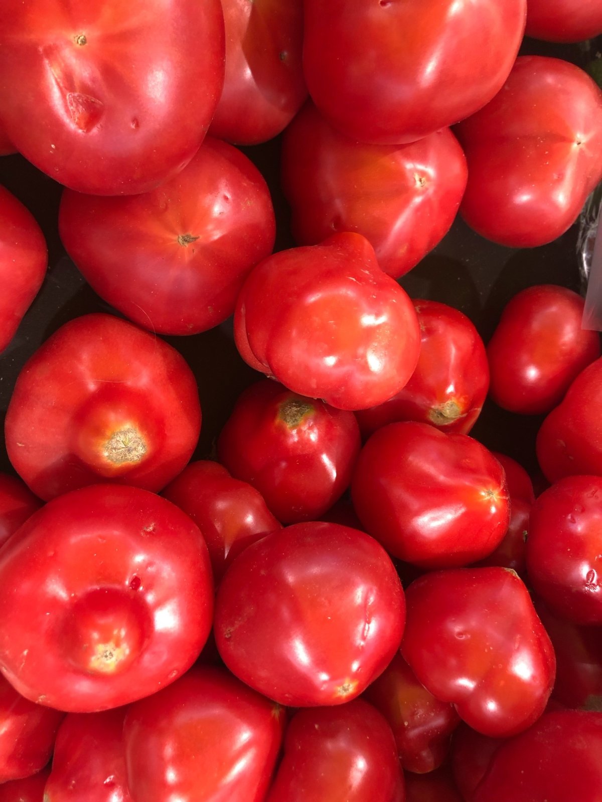 Красные помидоры.