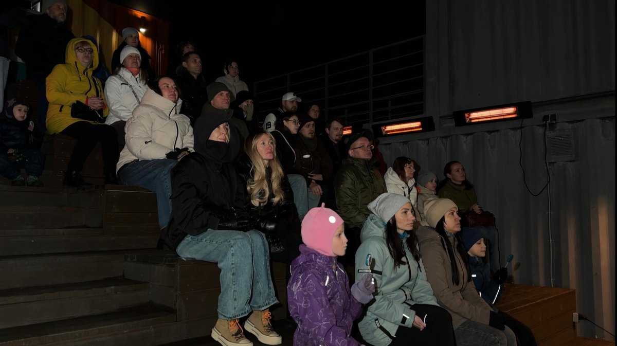 Уличный кинотеатр в Мурманске