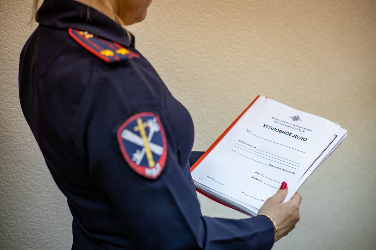 Дело в руках сотрудника полиции