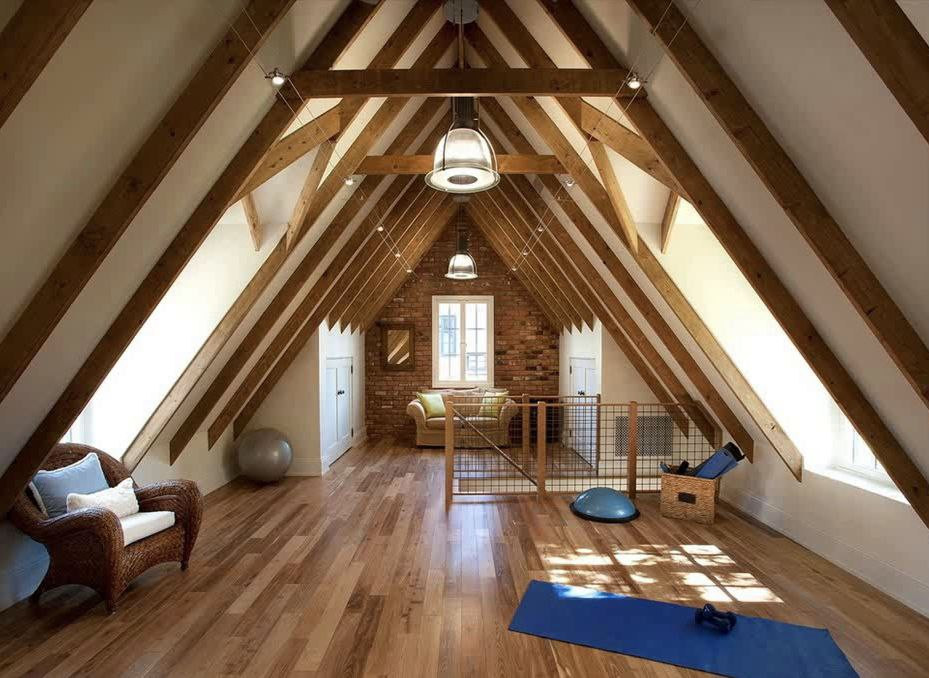 вид мансарды изнутри