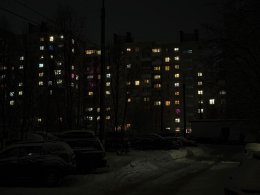 Мурманск ночью