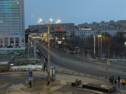 Дорога в центре Мурманска