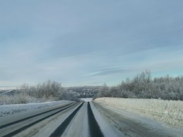 Дорога в Мурманской области.