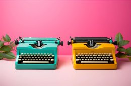 две яркие печатные машинки