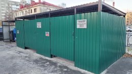 Площадка для ТКО во дворе дома