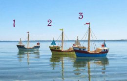 три детских кораблика
