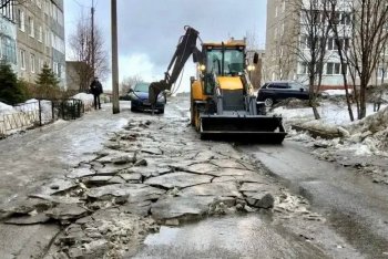 Уборка снега в Мурманске