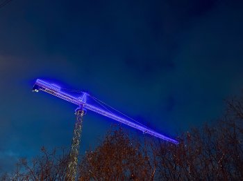 Башенный кран в Мурманске