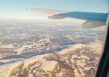 Вид из самолёта.