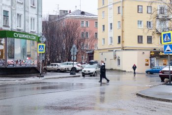 Пешеходный переход в Мурманске