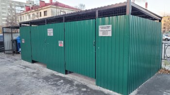 Площадка для ТКО во дворе дома