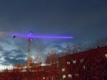 Башенный кран в Мурманске