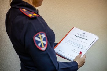 Дело в руках сотрудника полиции