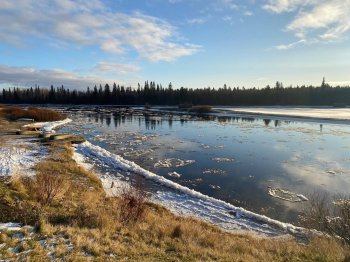 Зима в Краснощелье Ловозерского округа