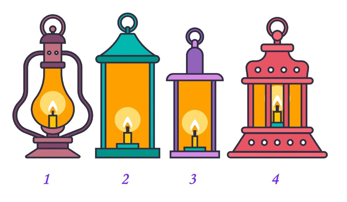 четыре фонаря