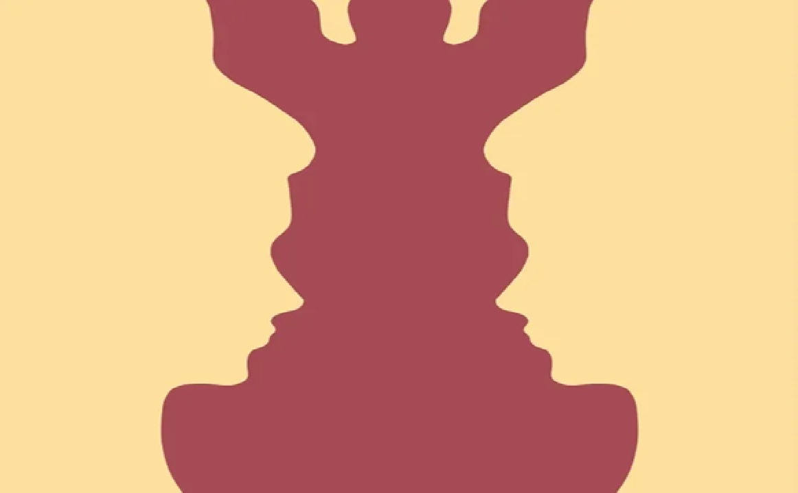 оптическая иллюзия с лицами