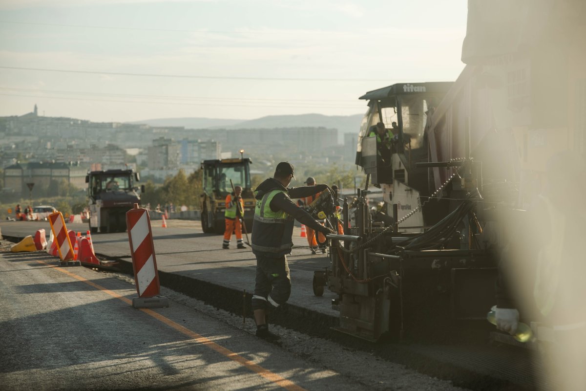 Дорожные работы в Мурманске