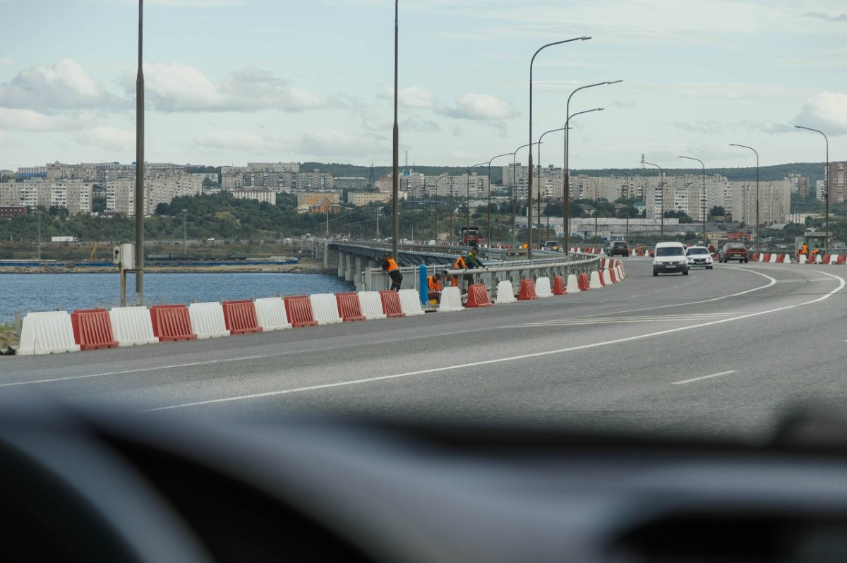 Кольский мост в Мурманске.