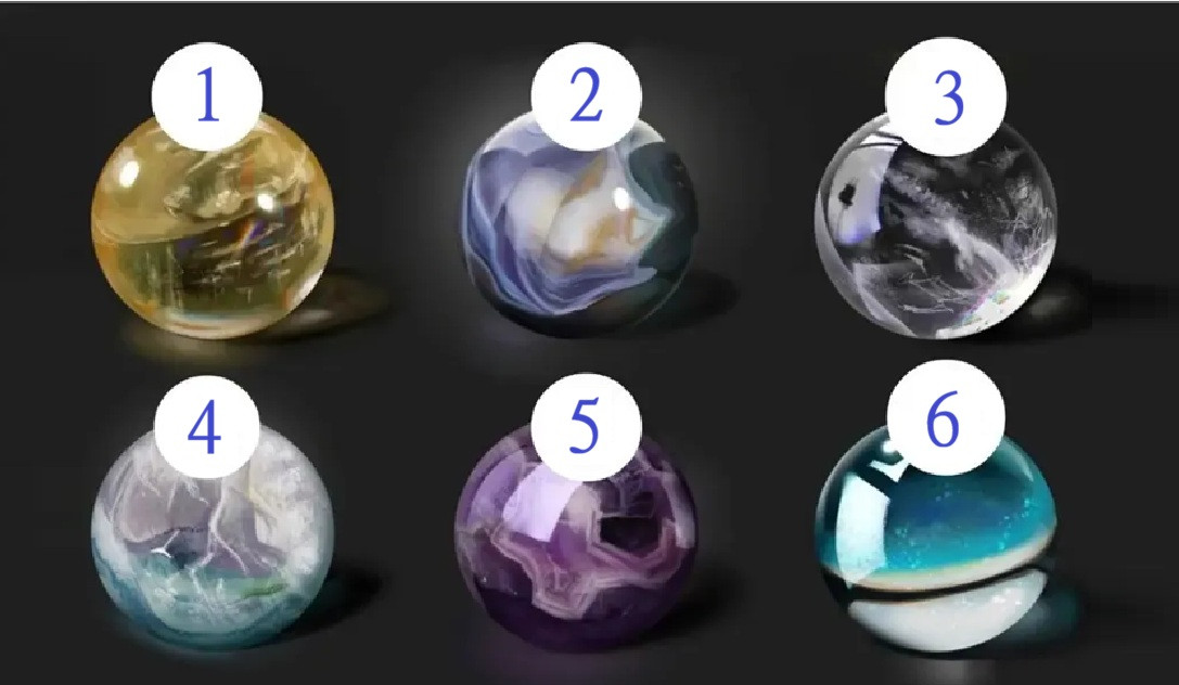 шесть разных минералов