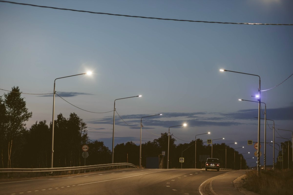 Дорога в Мурманской области.