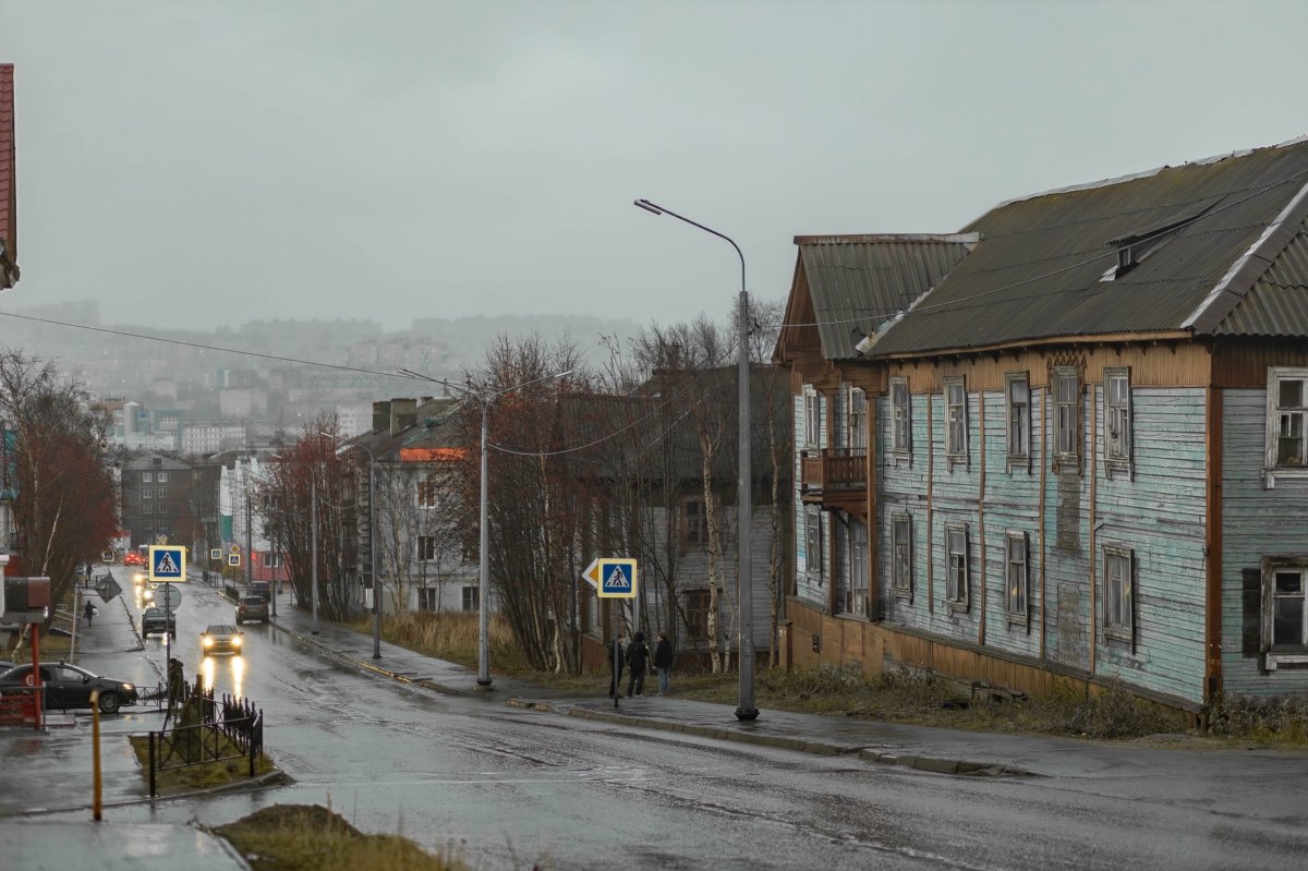 Деревянные дома в Мурманске