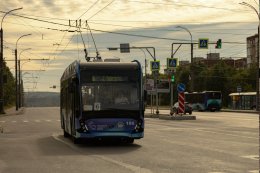 Троллейбус в Мурманске.