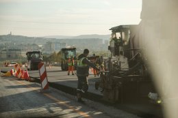 Дорожные работы в Мурманске