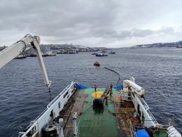 Учение Морской спасслужбы в Кольском заливе