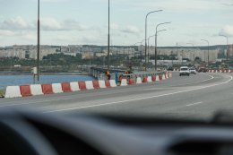 Кольский мост в Мурманске.