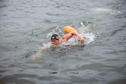 Пловец в Кольском заливе