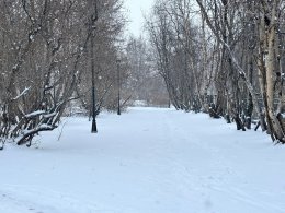 Сквер зимой