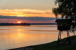 закат на Можайском водохранилище