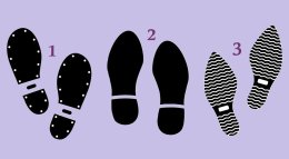 три пары следов
