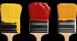 кисти с краской
