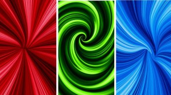 три цветных узора