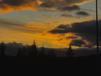 Закат в Мурманской области