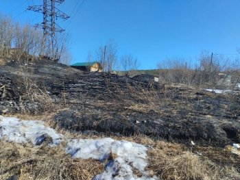 Пал сухой травы в Шонгуе